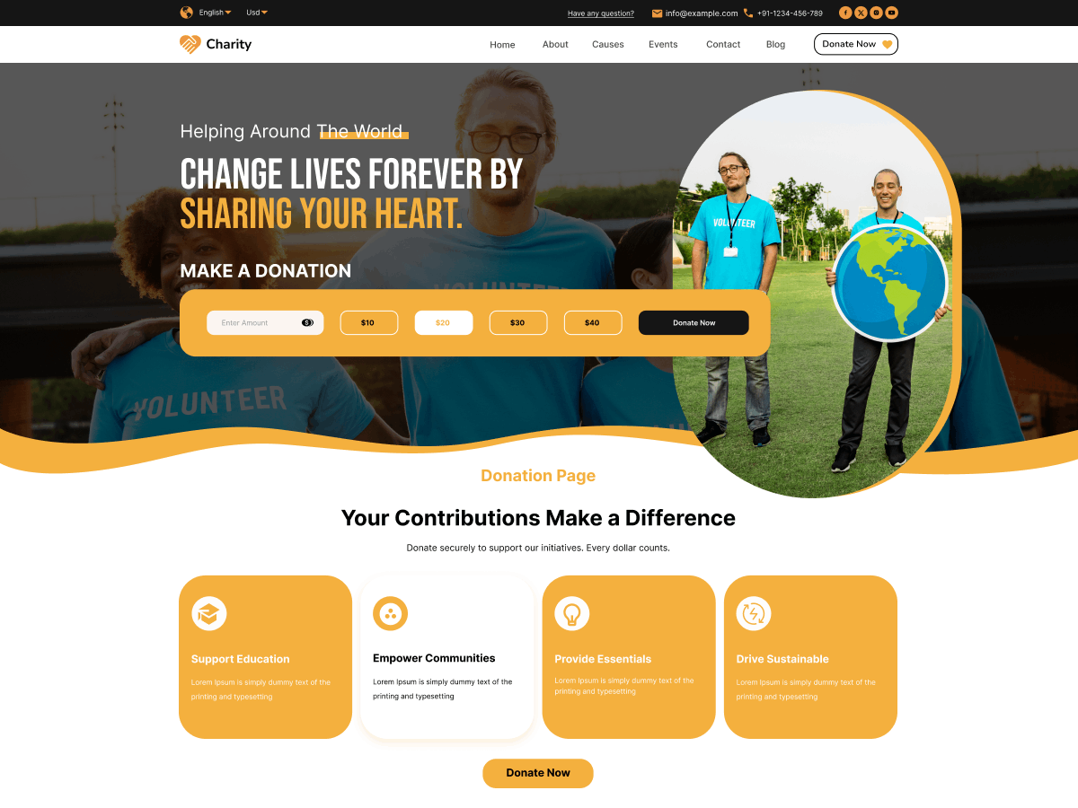 FSE Nonprofit NGO theme screenshot