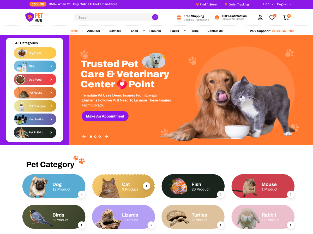FSE Pet Shop theme screenshot