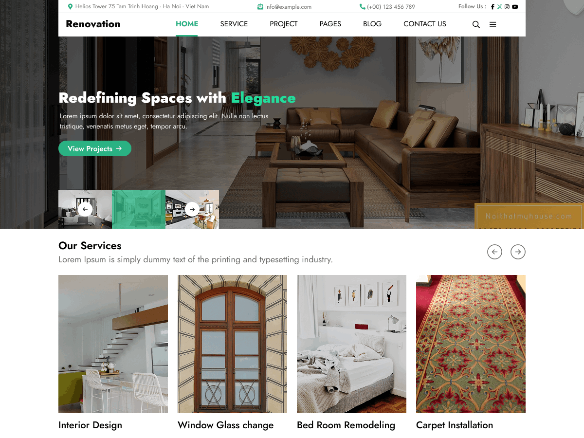 FSE Renovation Services theme screenshot
