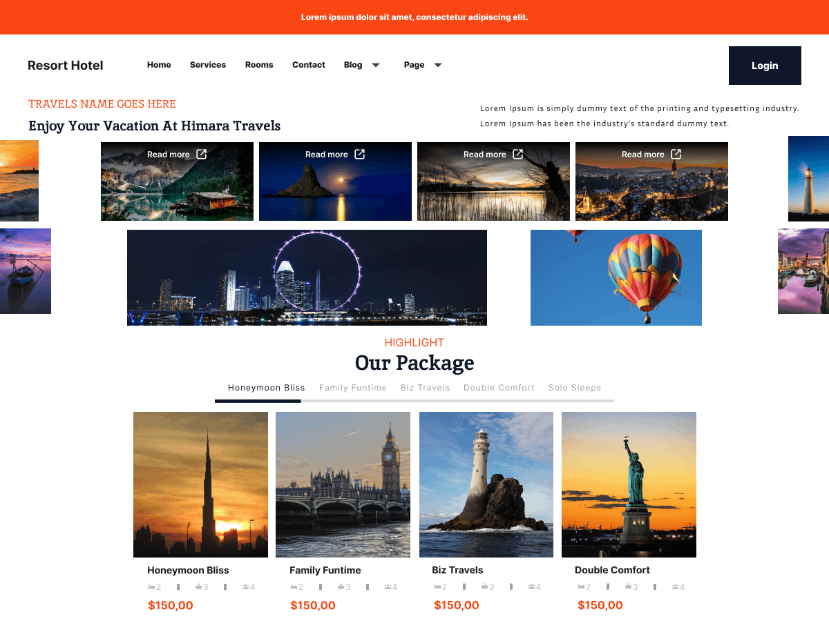 FSE Travel Agent theme screenshot