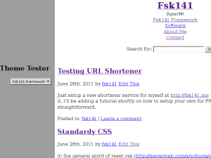 Fsk141 Framework theme screenshot