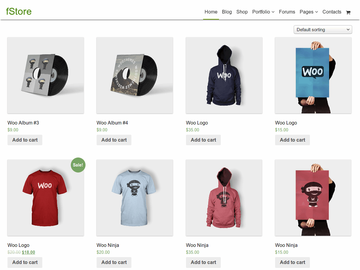 fStore theme screenshot
