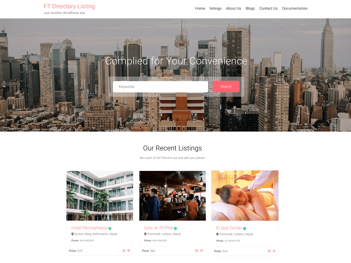 FT Directory Listing theme screenshot