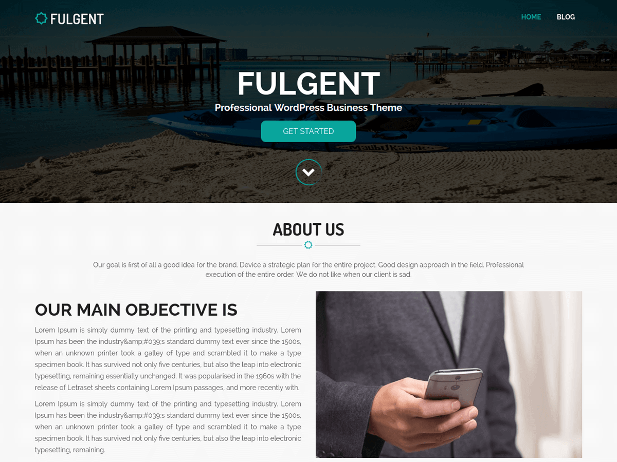 Fulgent theme screenshot