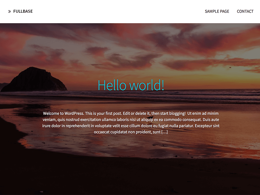 Fullbase theme screenshot