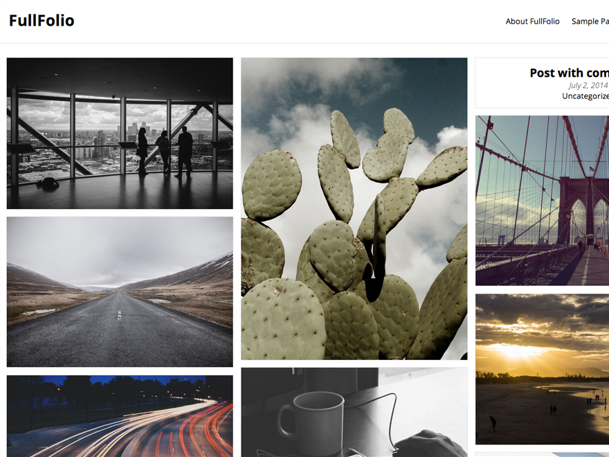 FullFolio theme screenshot