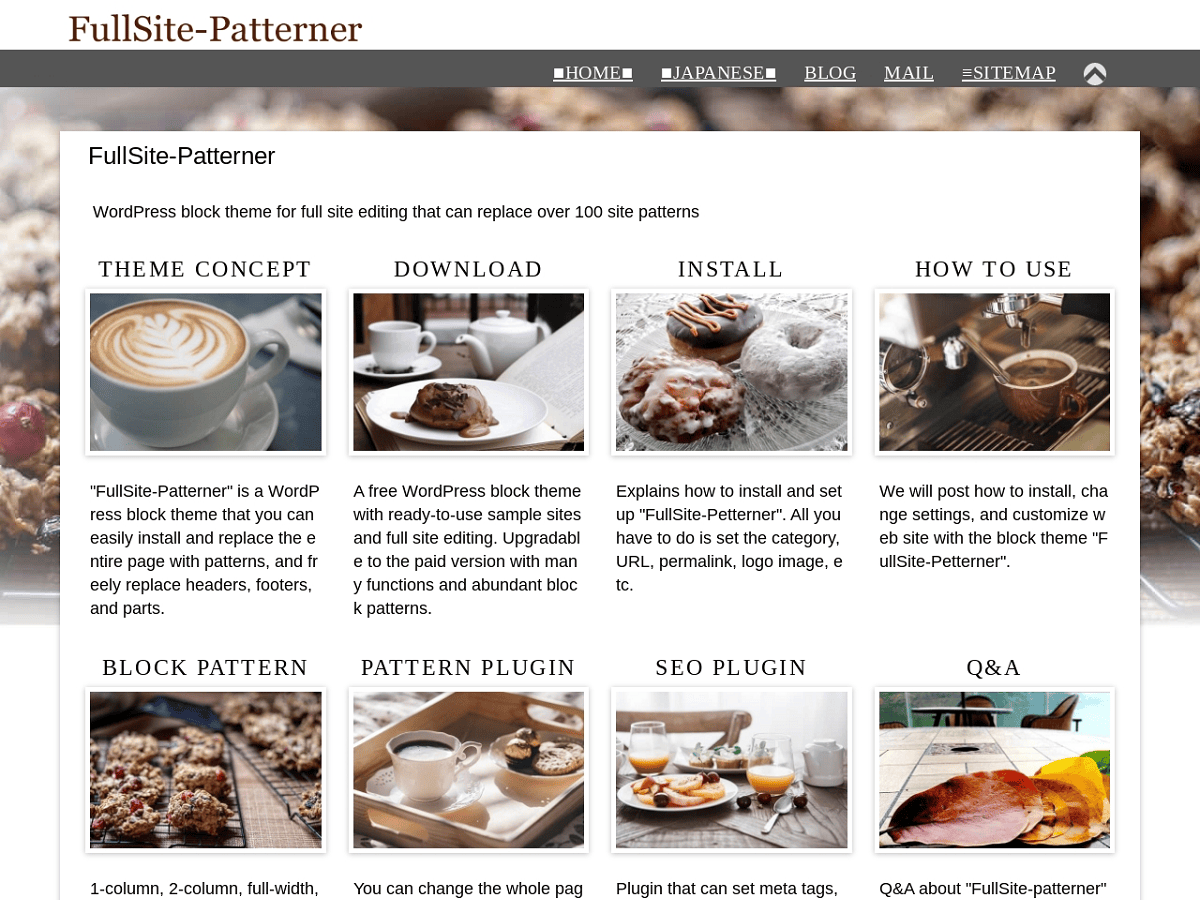 FullSite-Patterner theme screenshot