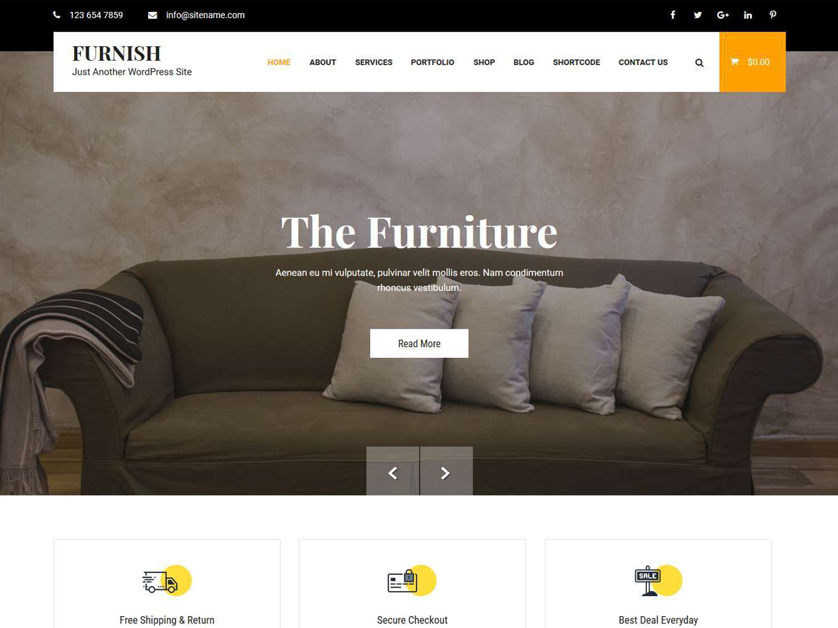 Furnish Lite theme screenshot