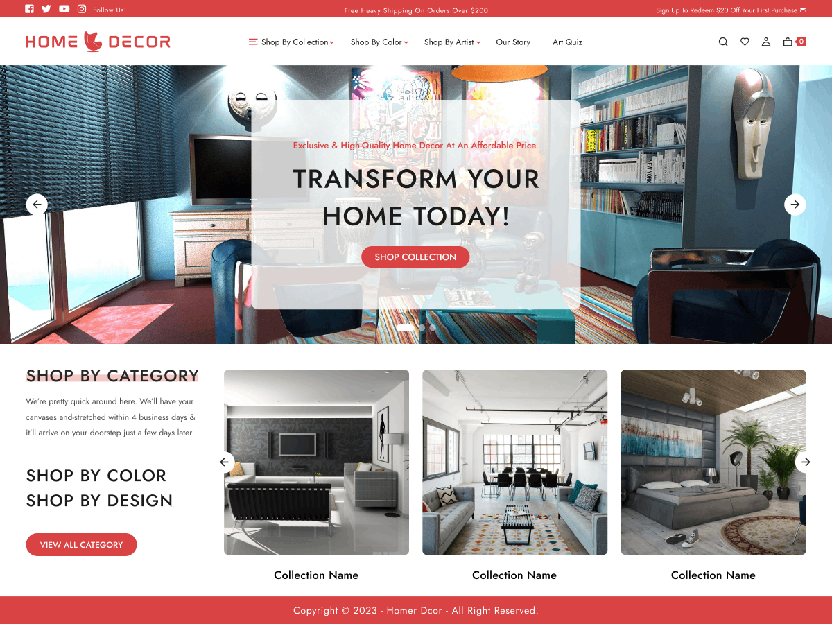 Furniture Decor theme screenshot
