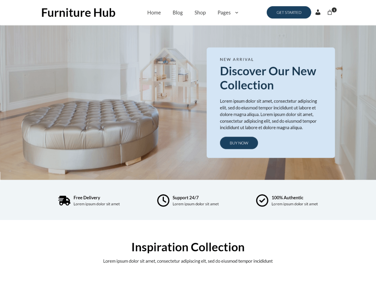 Furniture Hub theme screenshot