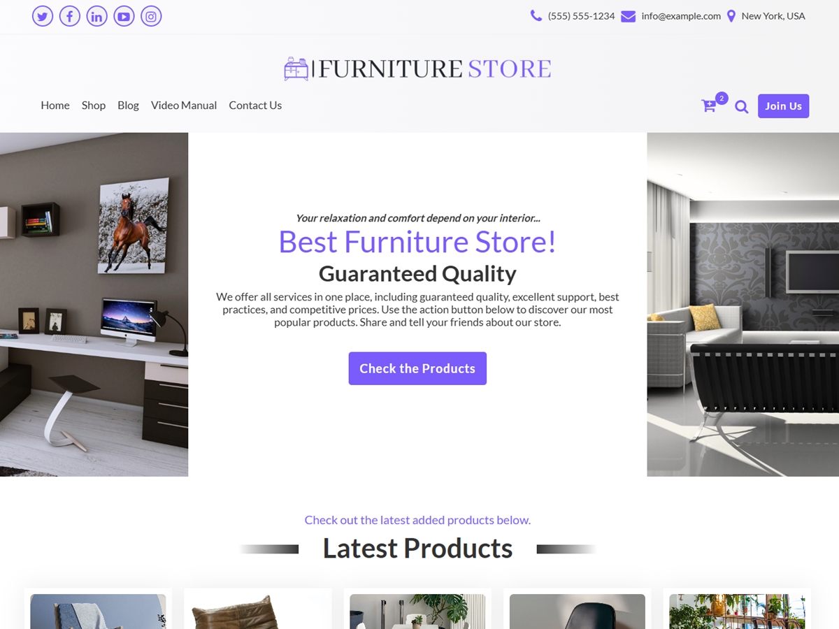 Furniture Store theme screenshot