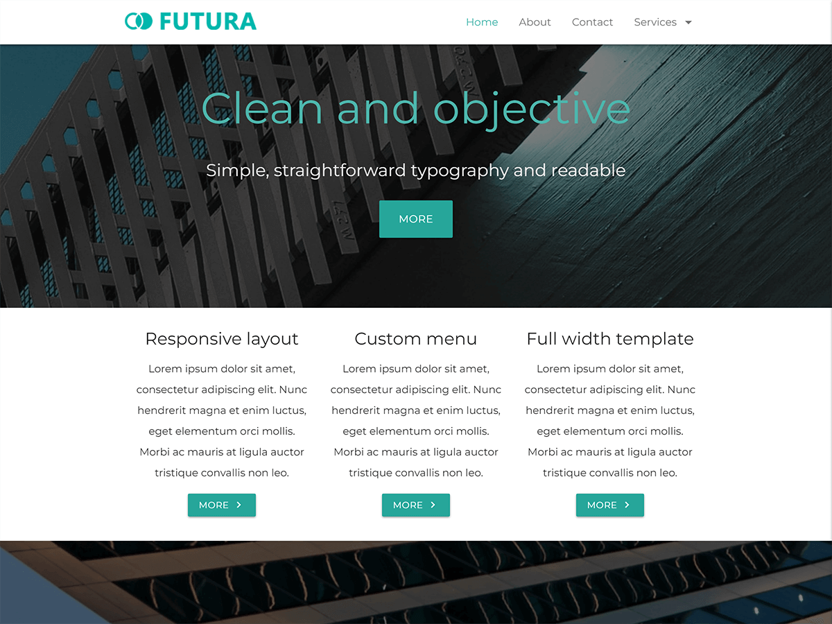 Futura theme screenshot
