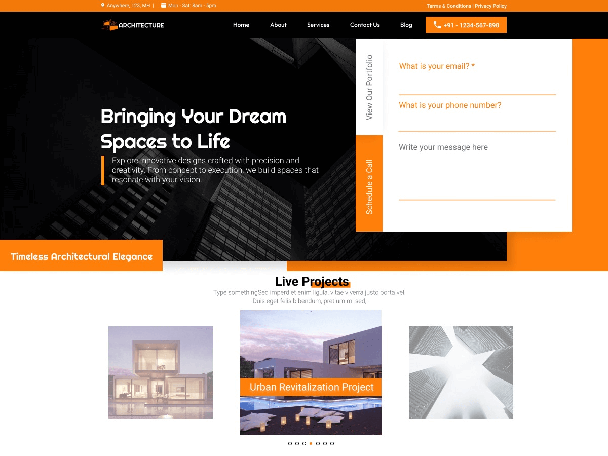 Futuristic Architecture theme screenshot