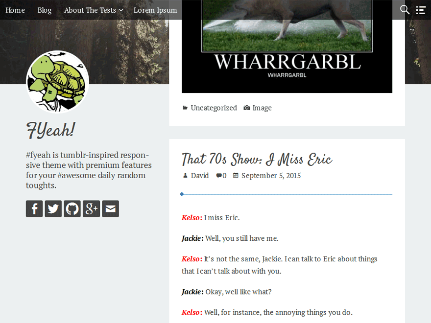 fyeah theme screenshot