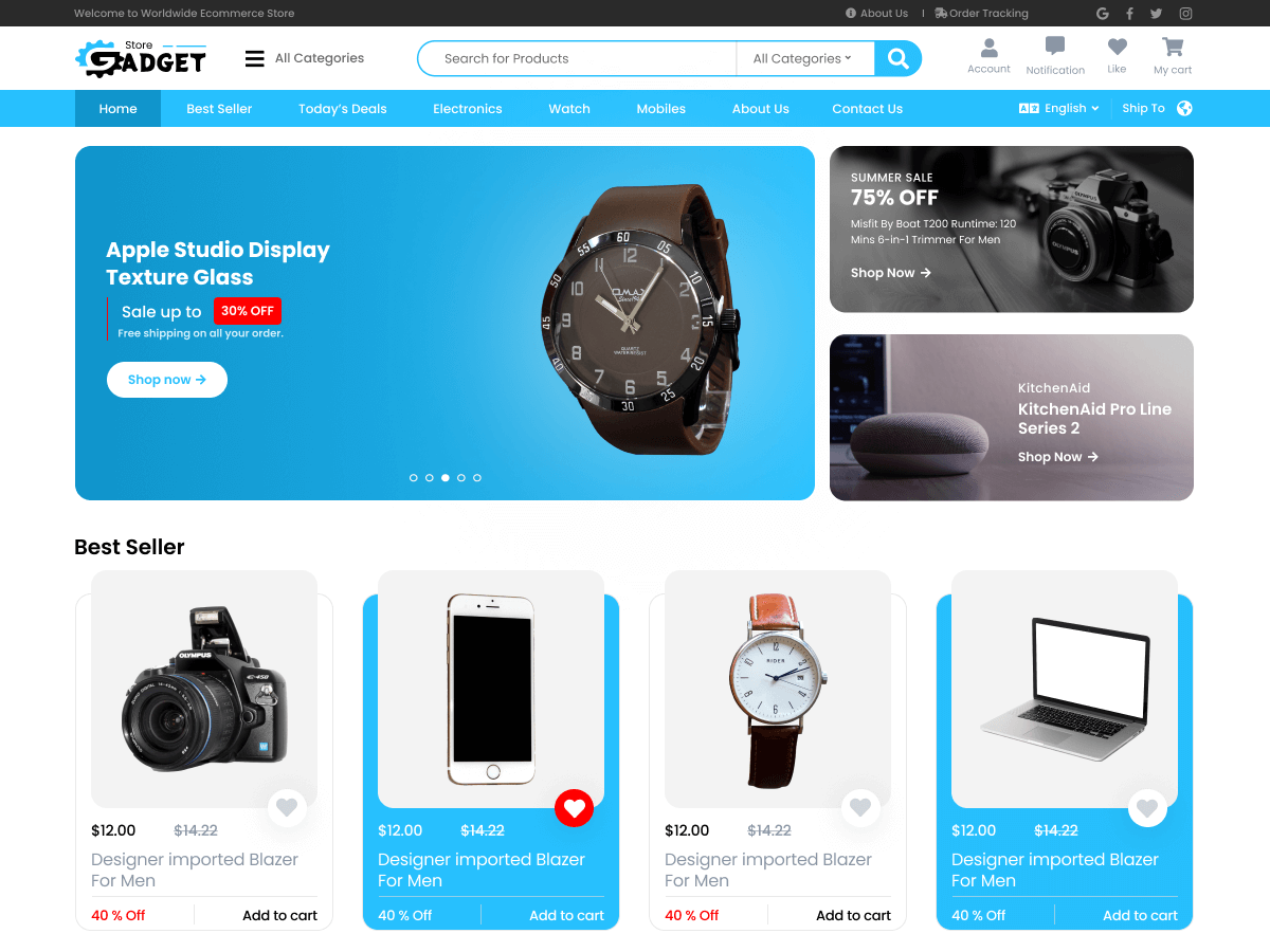 Gadget Shop theme screenshot