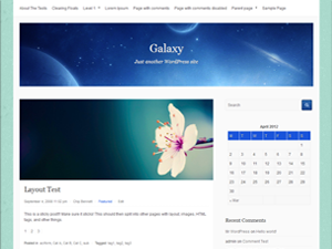 Galaxy theme screenshot