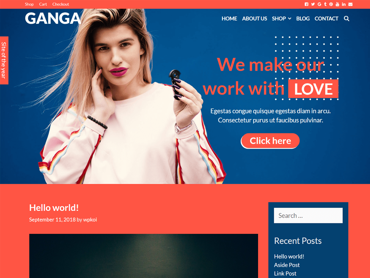 Ganga theme screenshot