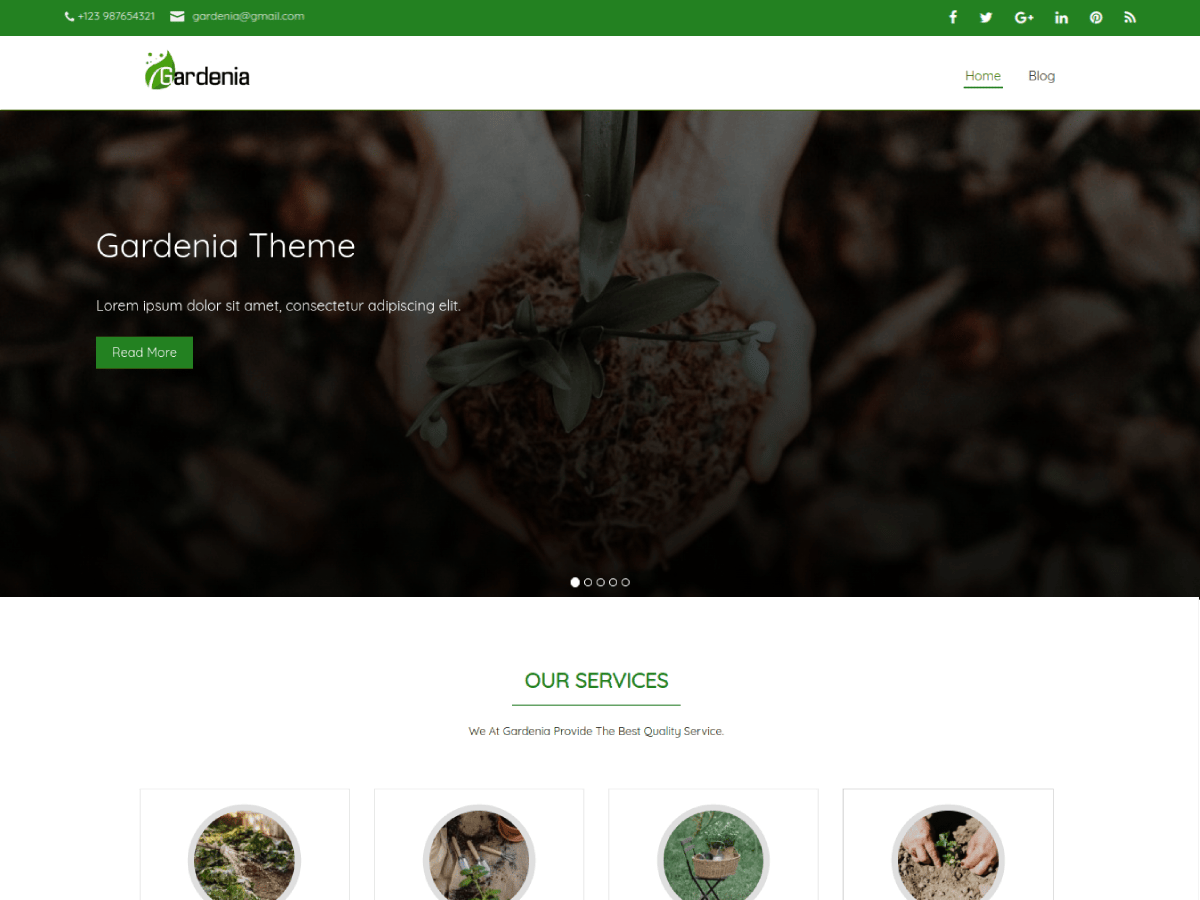 Gardenia theme screenshot