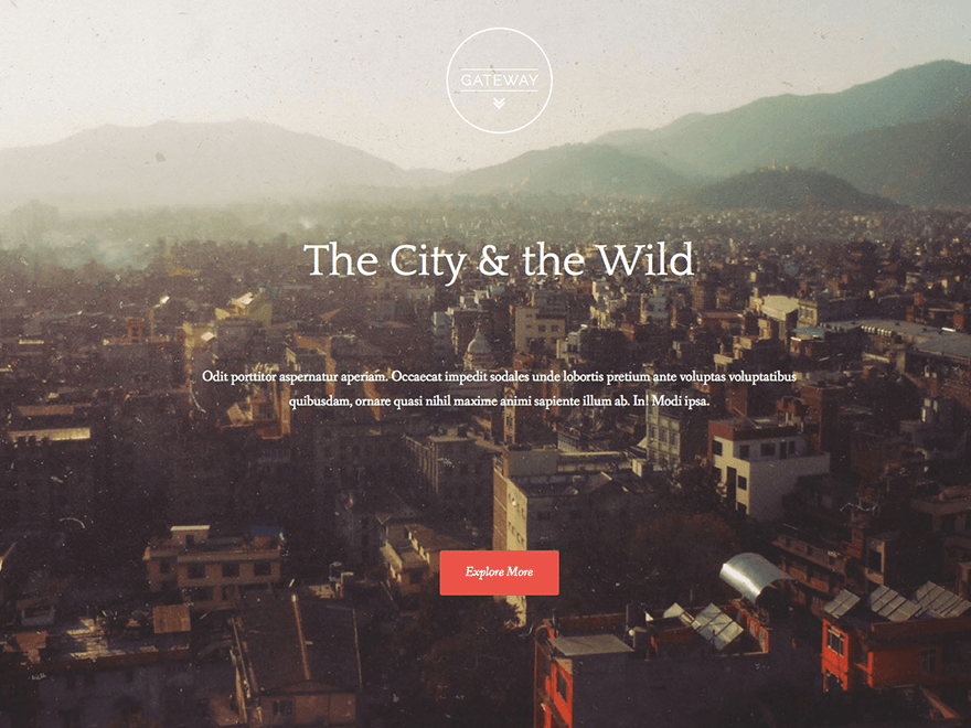 Gateway theme screenshot