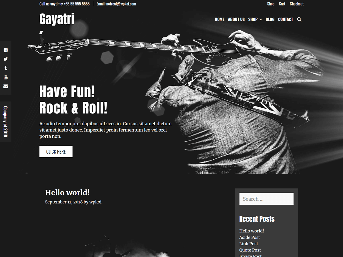 Gayatri theme screenshot