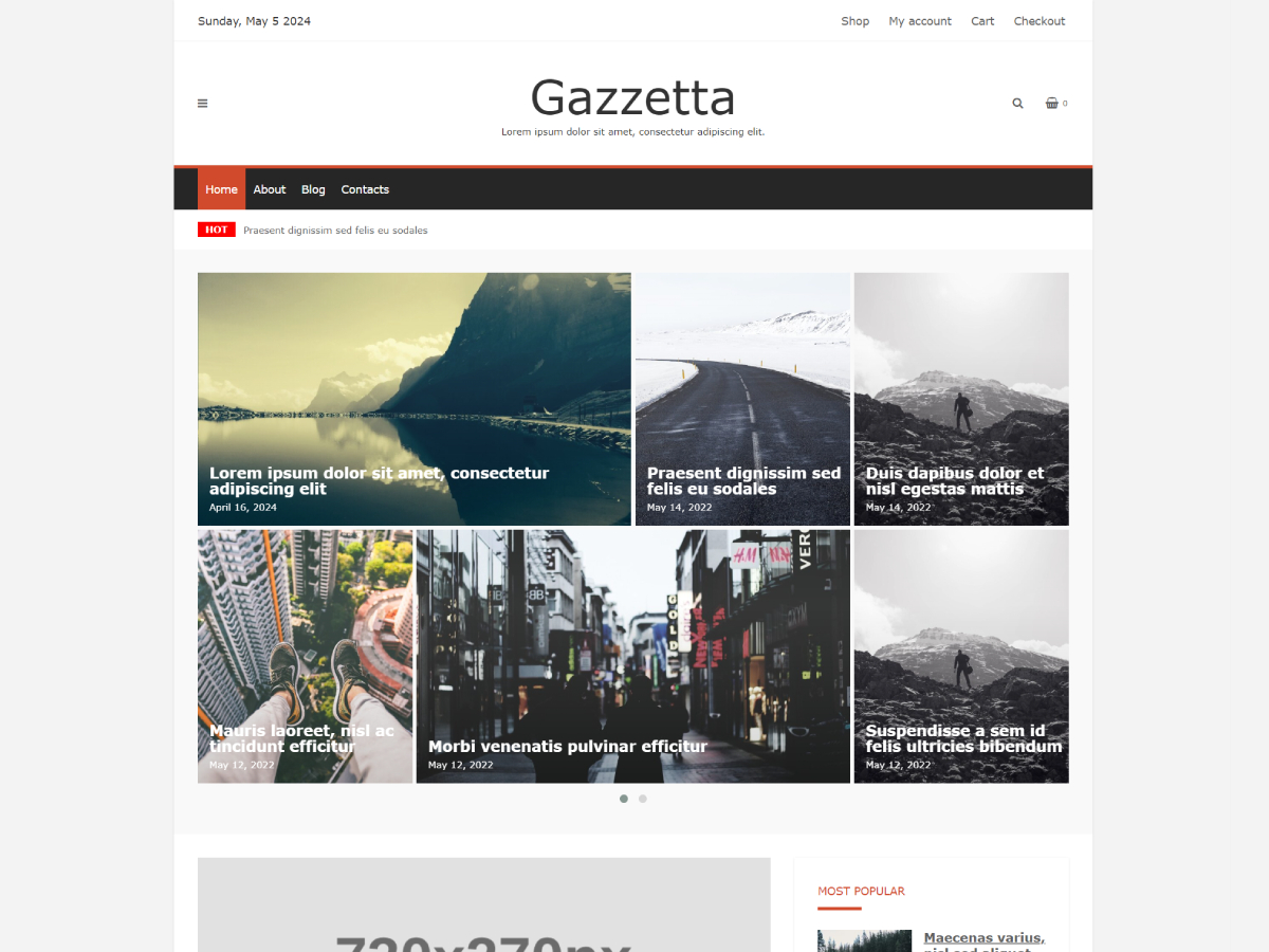 Gazzetta theme screenshot