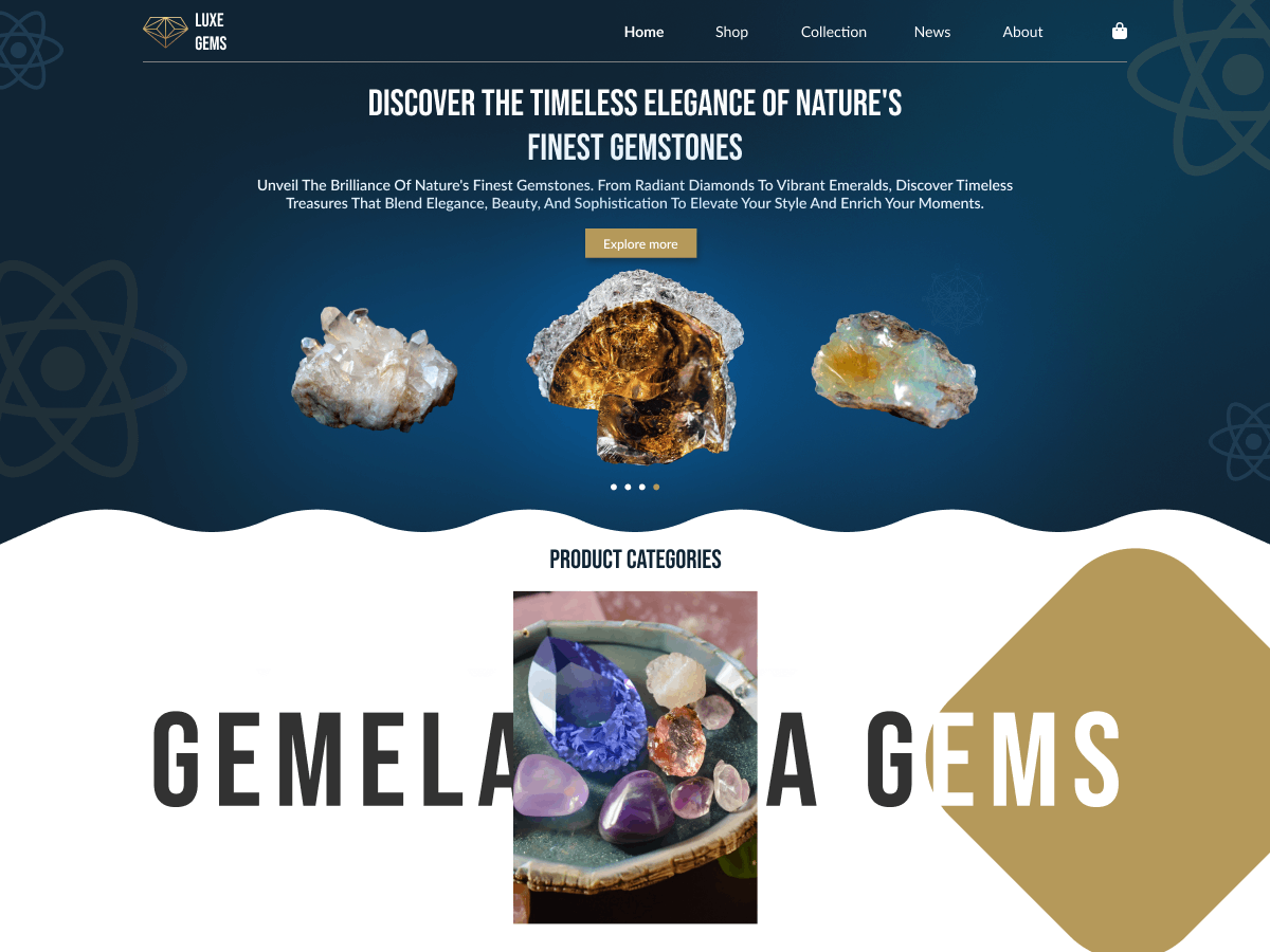 Gemstone Jewelry theme screenshot