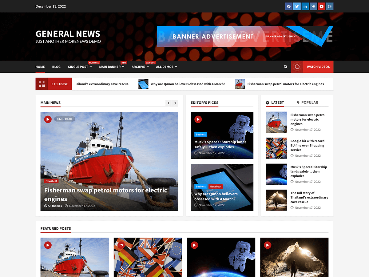 General News theme screenshot
