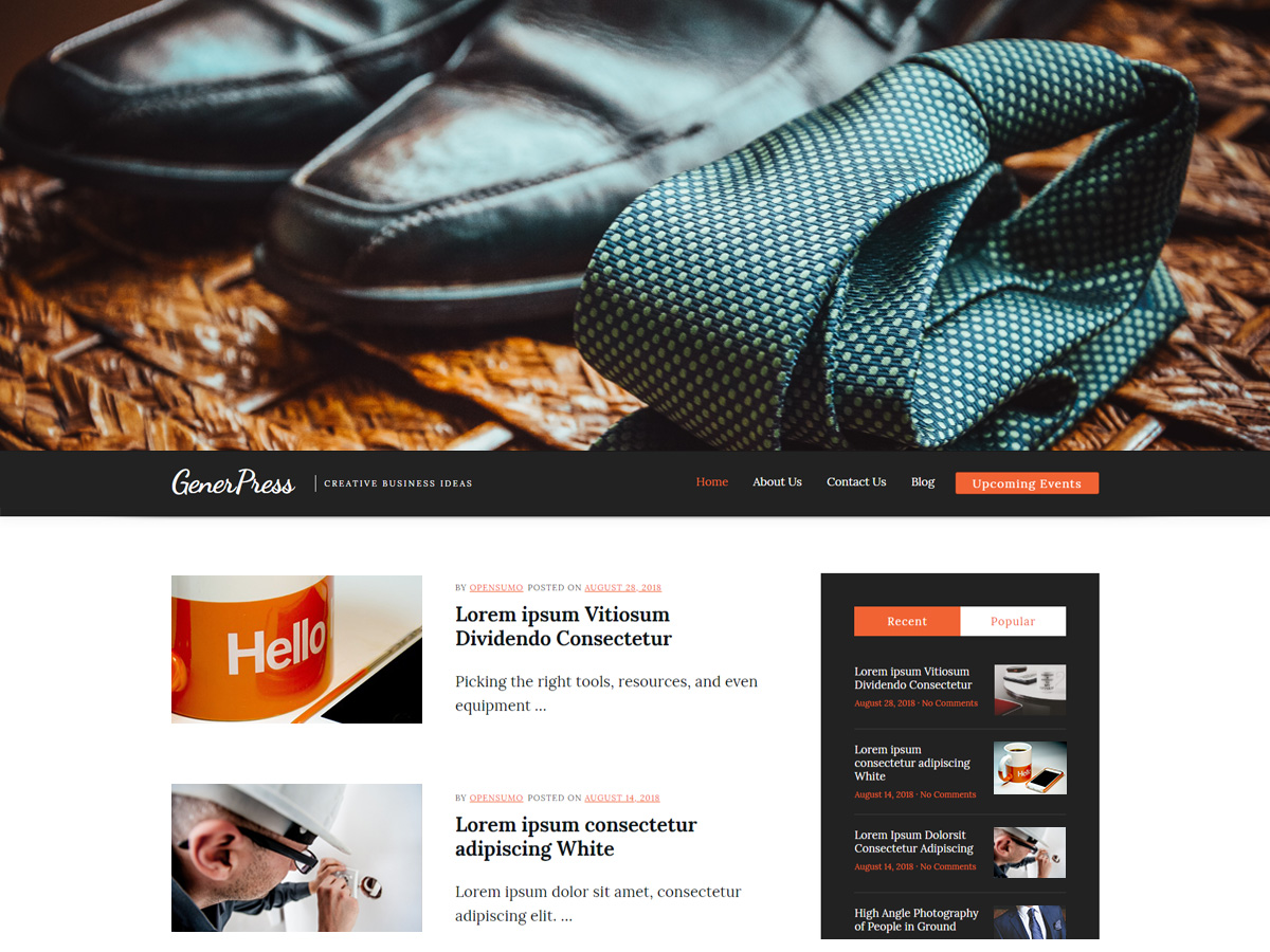 GenerPress theme screenshot