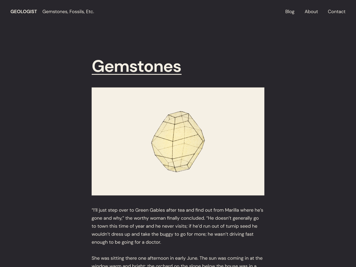 Geologist theme screenshot