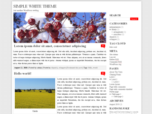 GGSimpleWhite theme screenshot