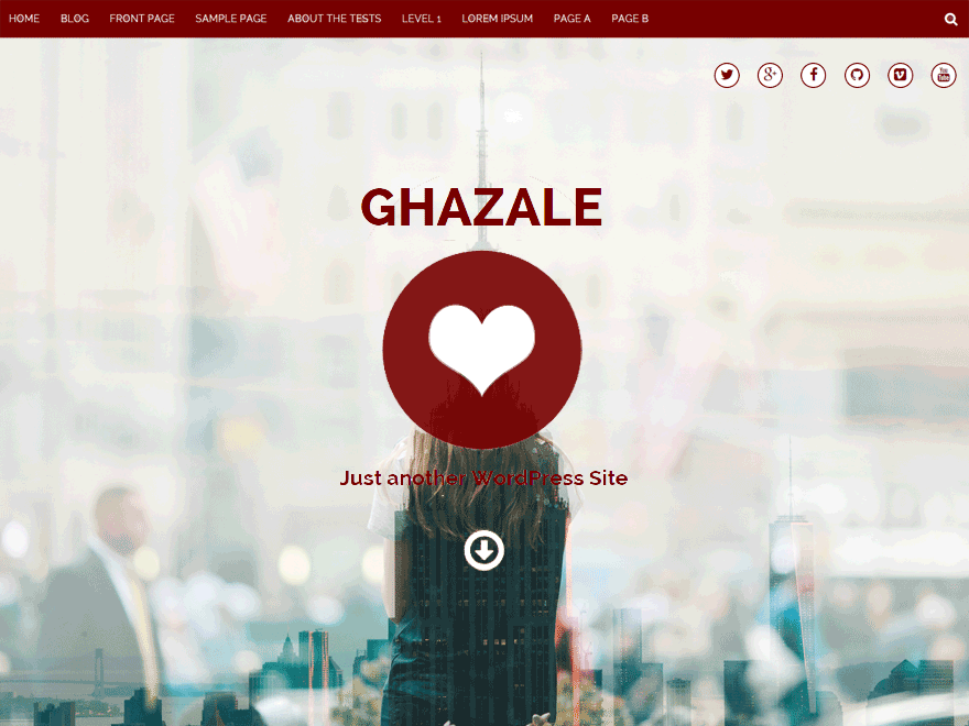 Ghazale theme screenshot