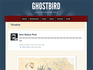 Ghostbird theme screenshot