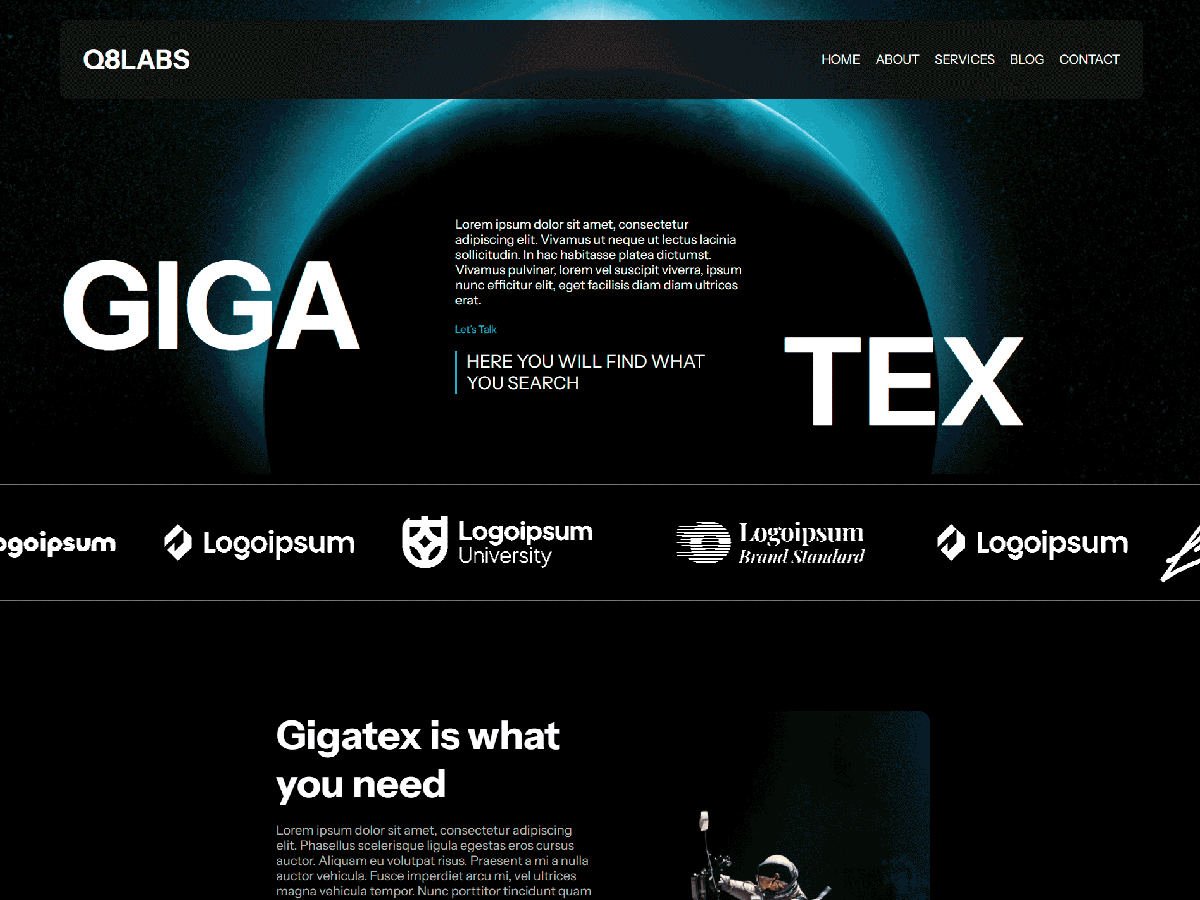 Gigatex theme screenshot