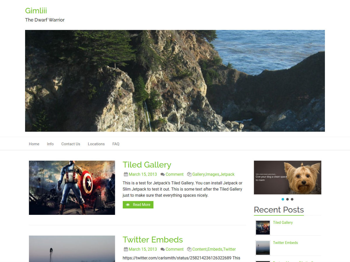 gimliii theme screenshot