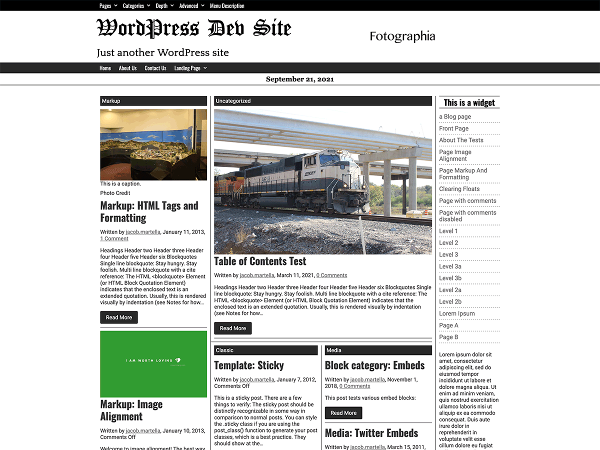 Giornalismo theme screenshot