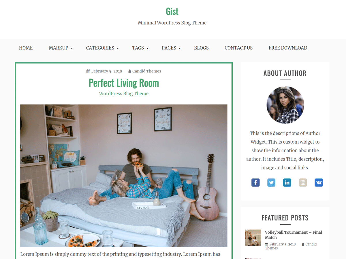 Gist theme screenshot