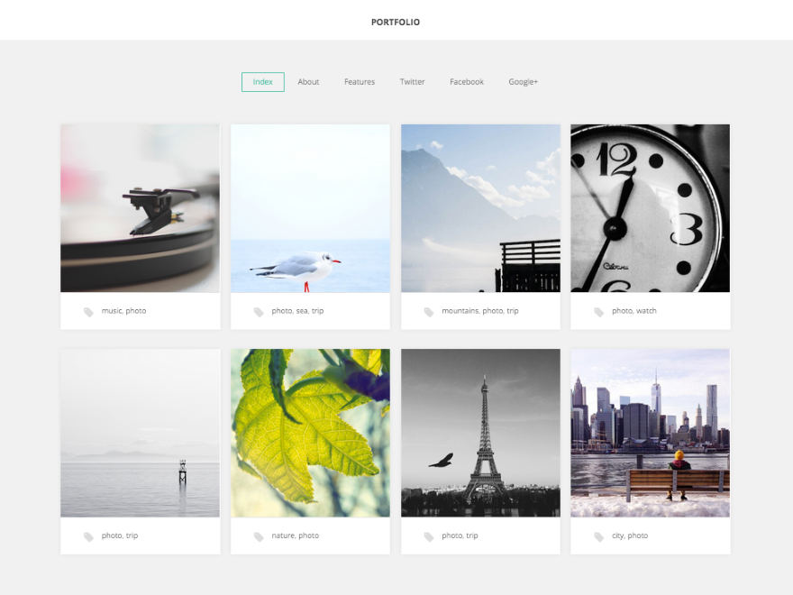 GK Portfolio theme screenshot