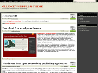 Gleance theme screenshot