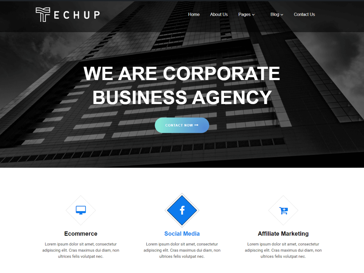 Global Techup theme screenshot