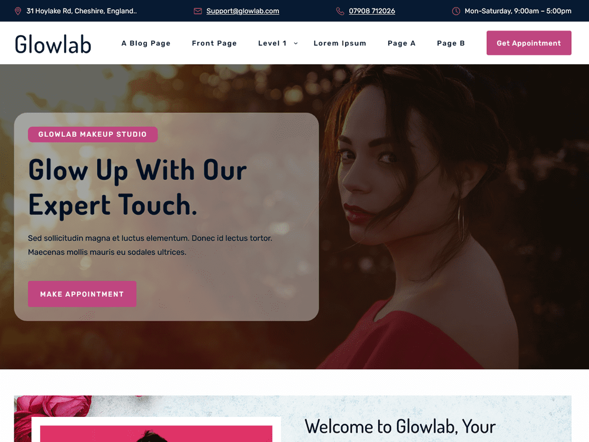 Glowlab theme screenshot