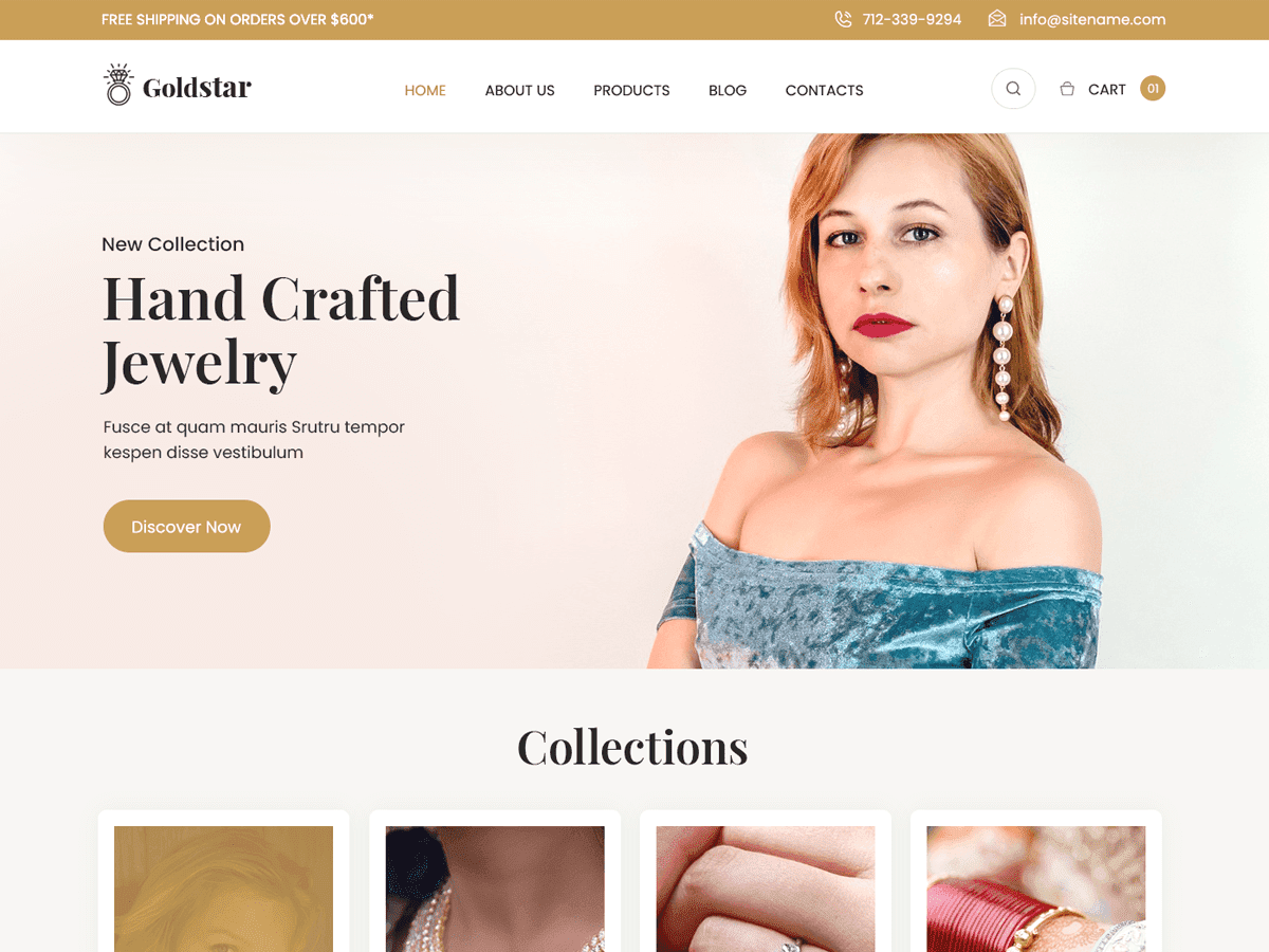 Goldstar FSE theme screenshot