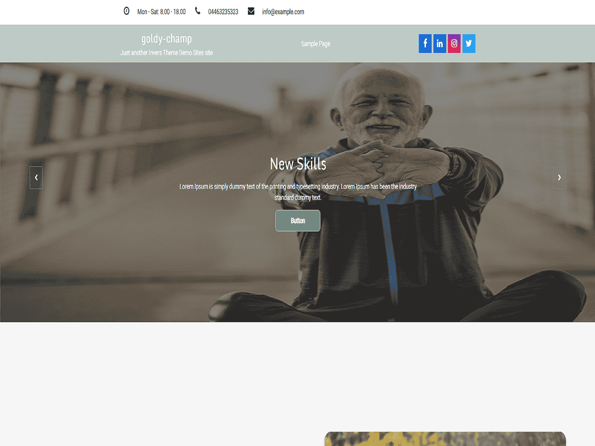 Goldy Champ theme screenshot