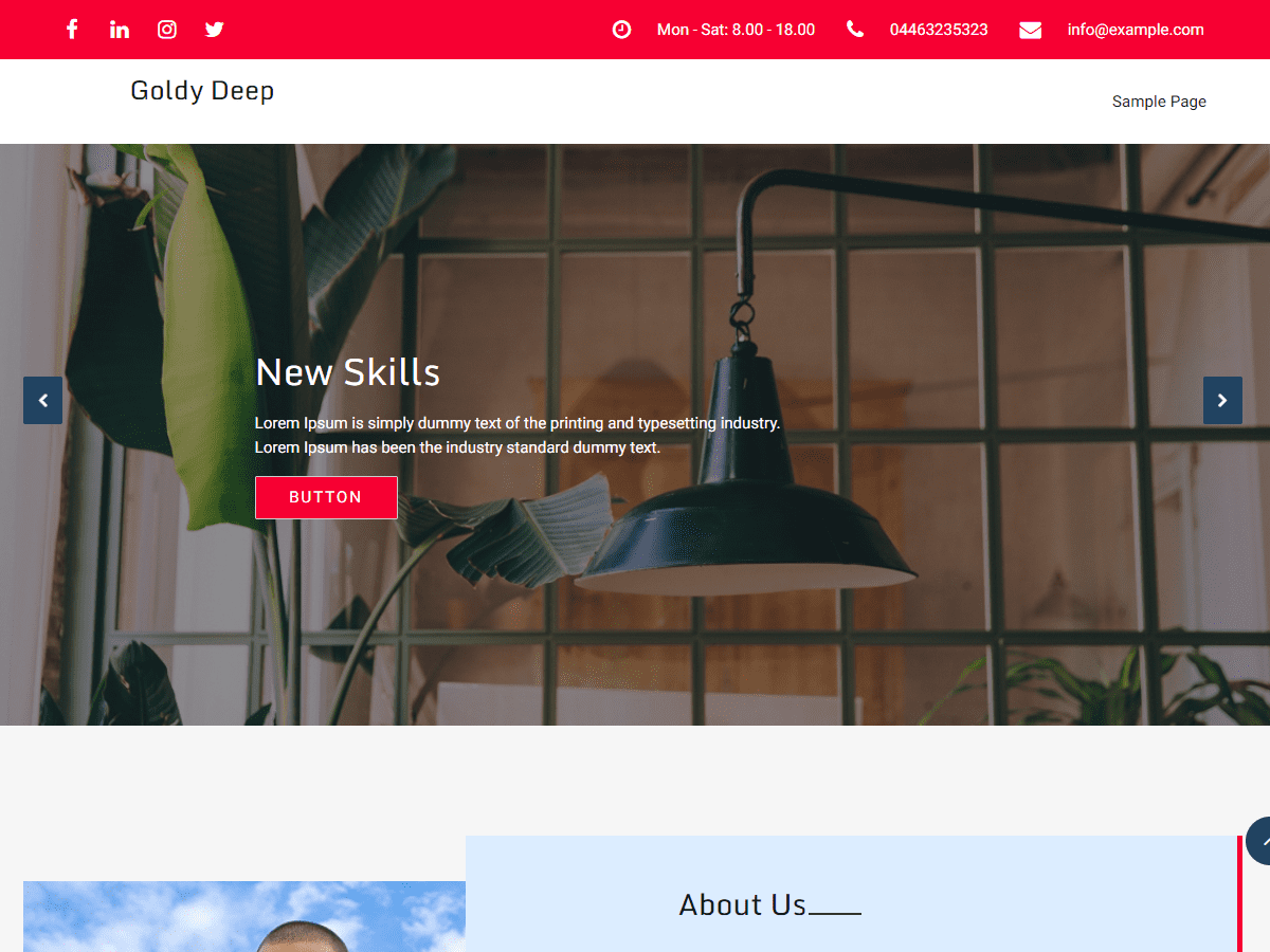 Goldy Deep theme screenshot