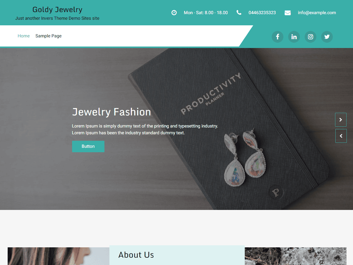 Goldy Jewelry theme screenshot