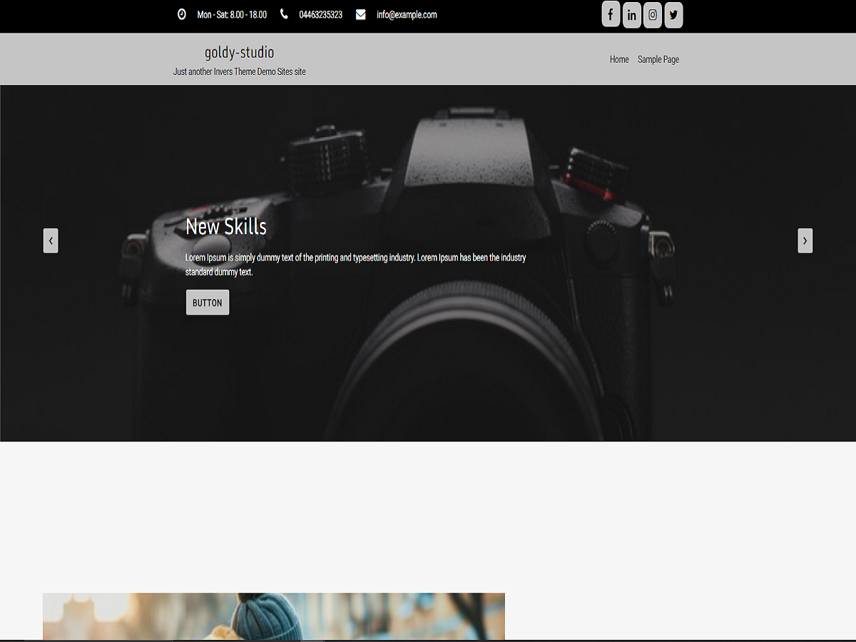 Goldy Studio theme screenshot