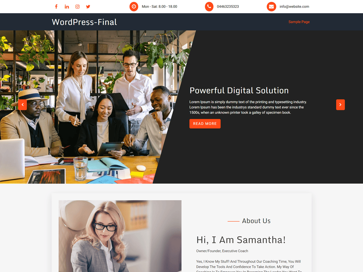 Goldy Tech theme screenshot