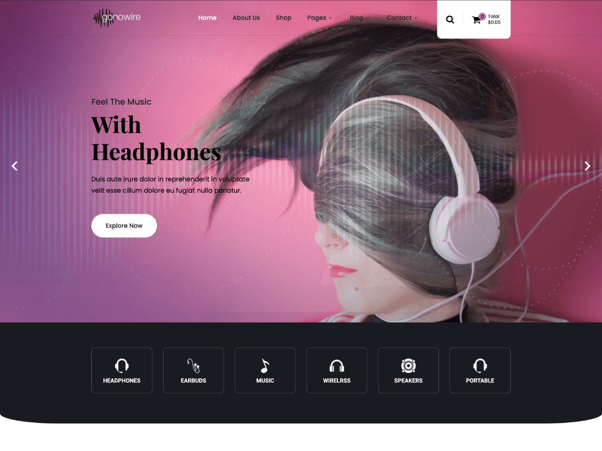 Gono Wire theme screenshot