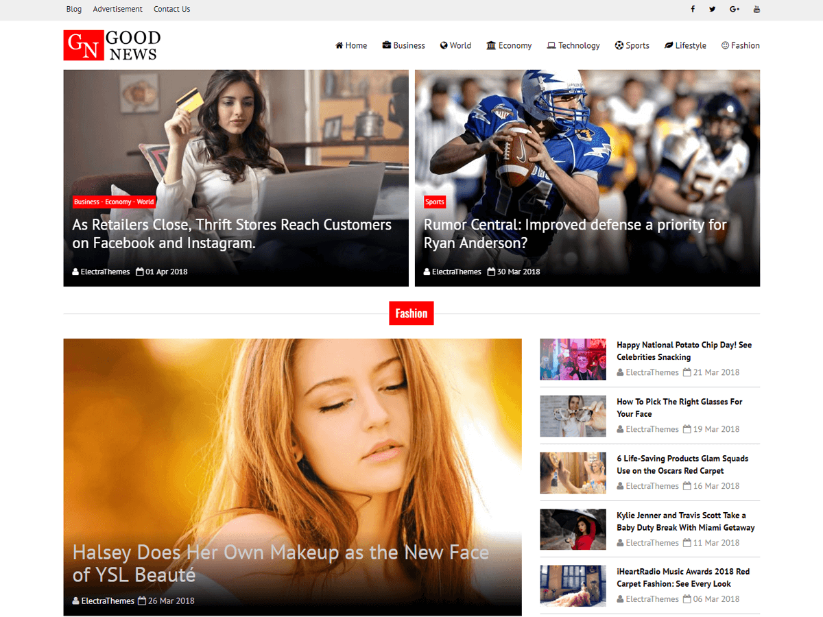 Good News Lite theme screenshot