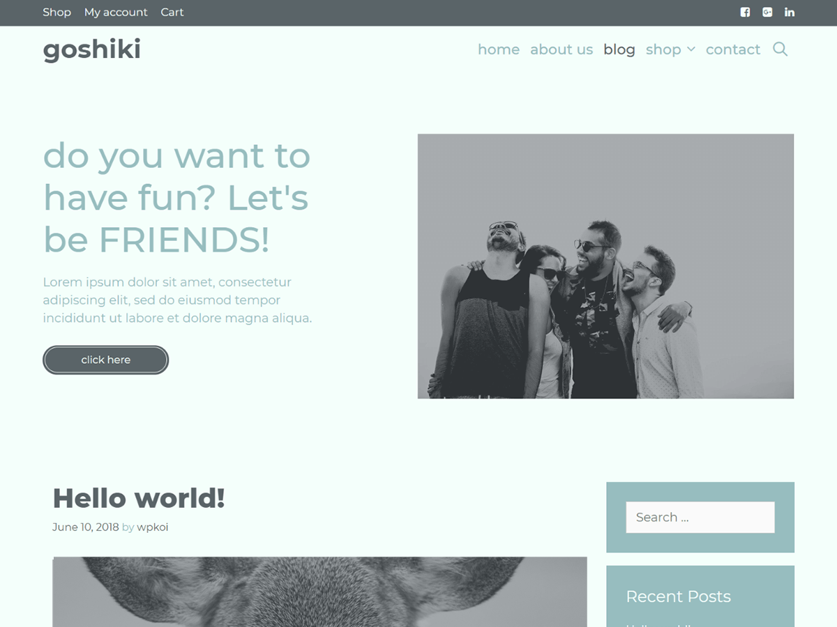 Goshiki theme screenshot