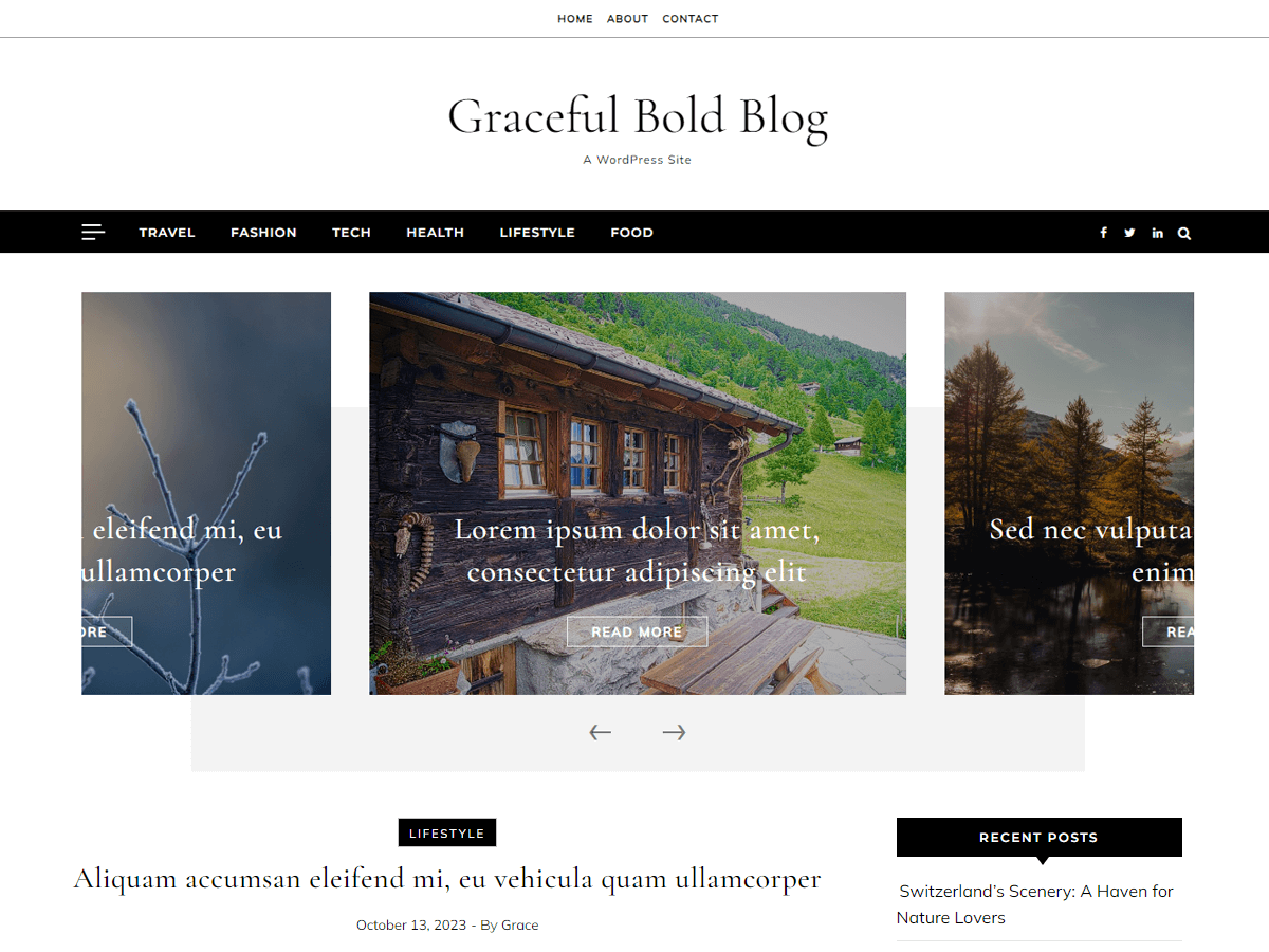 Graceful Bold Blog theme screenshot